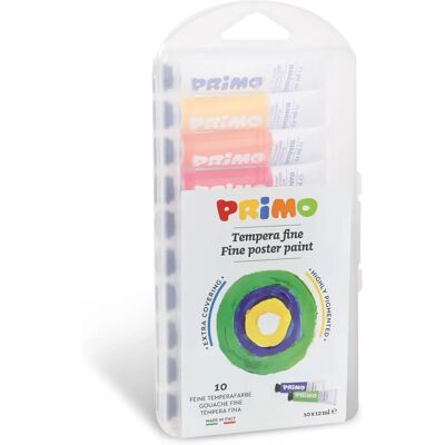 Primo 10 Tubes de Gouache - Matériel Artistique Multicolore - Publicité Primo 10 Tubes de Gouache - Matériel Artistique Multicolore - Publicité