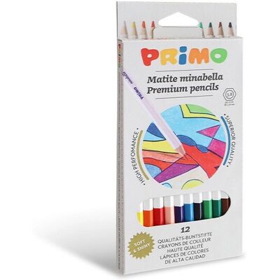 Primo 522MINAB12 Crayons de Couleur Hexagonaux Multicolores - Crayons de couleur - Publicité Primo 522MINAB12 Crayons de Couleur Hexagonaux Multicolores - Crayons de couleur - Publicité