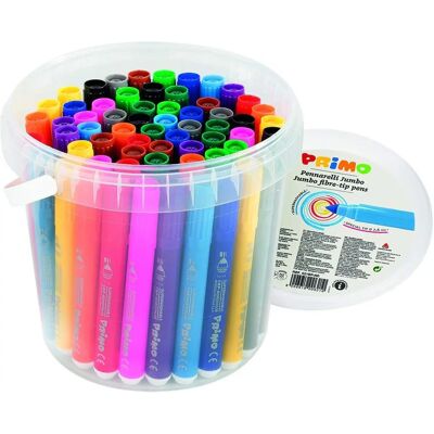 Pennarelli Jumbo Primo 621BPJ60 - 12 Colori, Diametro 7,6mm Pennarelli Jumbo Primo 621BPJ60 - 12 Colori, Diametro 7,6mm