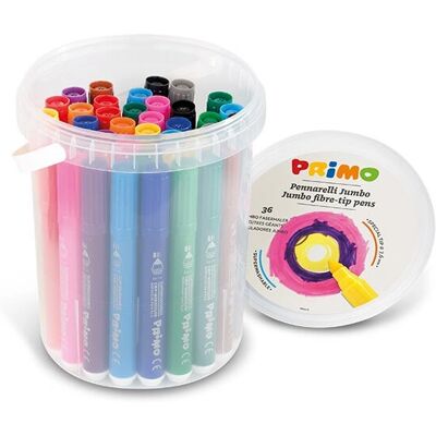 Primo 622BPJ36N Filzstift-Set - Jumbo Mehrfarbig 36 pcs Primo 622BPJ36N Filzstift-Set - Jumbo Mehrfarbig 36 pcs