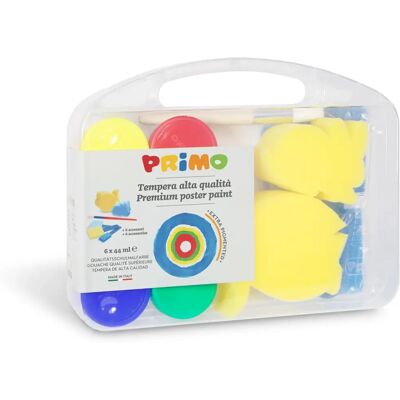 Primo Set di Vernice Gouache - 6 Colori, Accessori Primo Set di Vernice Gouache - 6 Colori, Accessori