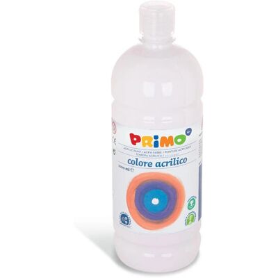 Peinture acrylique Primo 404TA1000100 - Blanc - 1000 ml - Publicité Peinture acrylique Primo 404TA1000100 - Blanc - 1000 ml - Publicité