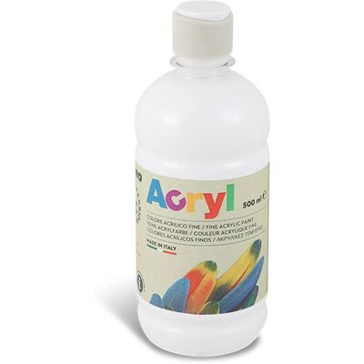 Primo 4003TA500100 Akrylowa Farba - 500ml - Biała - Farba do sztuki/hobby Primo 4003TA500100 Akrylowa Farba - 500ml - Biała - Farba do sztuki/hobby