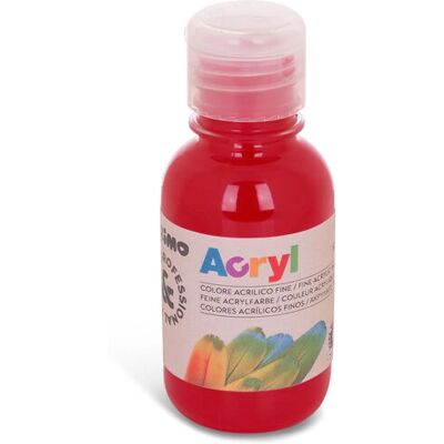 PRIMO 402TA125310 Farba akrylowa - Czerwona - 125ml Butelka PRIMO 402TA125310 Farba akrylowa - Czerwona - 125ml Butelka