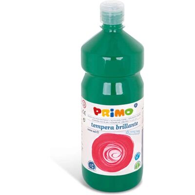 Primo Groene Temperaverf - 1000ml Fles, Fel Donkergroen Primo Groene Temperaverf - 1000ml Fles, Fel Donkergroen