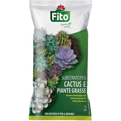 FITO Substrato per Cactus e Piante Grasse 1L - Terriccio da giardino FITO Substrato per Cactus e Piante Grasse 1L - Terriccio da giardino