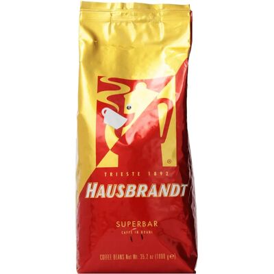 Grains de Café Hausbrandt Super Bar - Arabica, Torrefaction Foncée, 1kg - Publicité Grains de Café Hausbrandt Super Bar - Arabica, Torrefaction Foncée, 1kg - Publicité