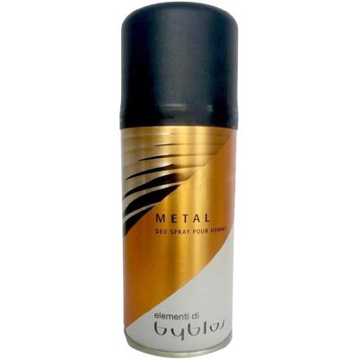 Déodorant en spray Metal Sensation de Byblos - Pour hommes 150 ml - Publicité Déodorant en spray Metal Sensation de Byblos - Pour hommes 150 ml - Publicité