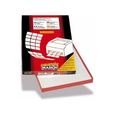 Étiquettes d'imprimante Markin 210C556 blanches - 52,5x25mm, 4800 pcs Étiquettes d'imprimante Markin 210C556 blanches - 52,5x25mm, 4800 pcs