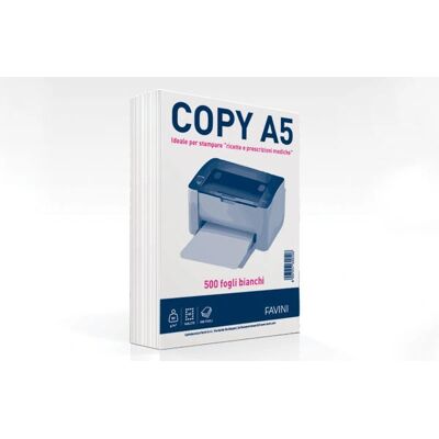 Papier d'impression blanc Favini A5 - 80g - 500 feuilles - Publicité Papier d'impression blanc Favini A5 - 80g - 500 feuilles - Publicité