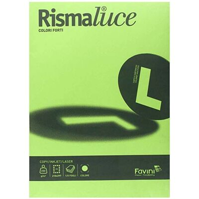 Papier drukarski Favini Rismaluce Zielony A4 - 90g, 100 Arkuszy Papier drukarski Favini Rismaluce Zielony A4 - 90g, 100 Arkuszy