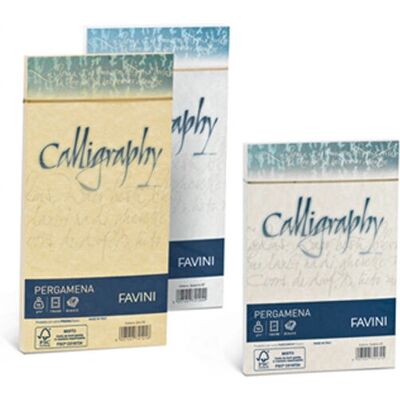 Carta calligrafica Favini Pergamena - A4, 50 fogli, Nocciola Carta calligrafica Favini Pergamena - A4, 50 fogli, Nocciola