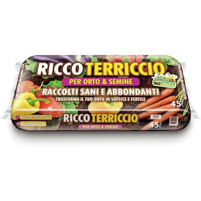 Vigorplant - Ricco Terriccio - Esterno - 45 L - Terriccio per vasi Vigorplant - Ricco Terriccio - Esterno - 45 L - Terriccio per vasi