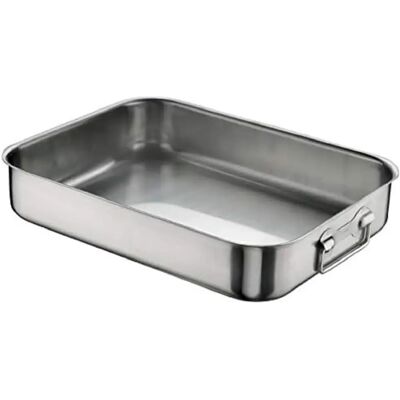 Pinti Inox - Teglia Rettangolare 30 cm Inox - Teglia da forno Pinti Inox - Teglia Rettangolare 30 cm Inox - Teglia da forno