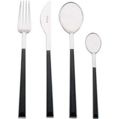 PINTINOX Sushi 24-teiliges Besteck-Set - Grau/Anthrazit - Edelstahl PINTINOX Sushi 24-teiliges Besteck-Set - Grau/Anthrazit - Edelstahl