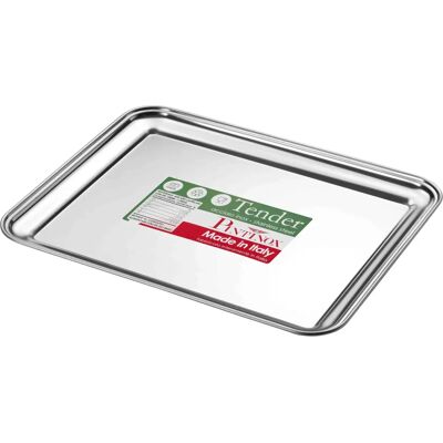Piatto da portata Sancy 40x31 cm in acciaio inossidabile - Rettangolare Piatto da portata Sancy 40x31 cm in acciaio inossidabile - Rettangolare