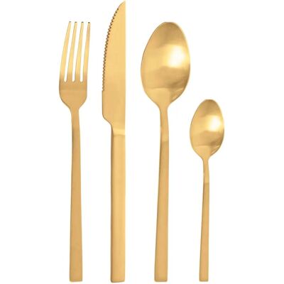 Pintinox Duke Sun Satin Guld Bestickset - 24 delar för 6 personer Pintinox Duke Sun Satin Guld Bestickset - 24 delar för 6 personer