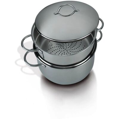 Barazzoni Edelstahl 24cm DampfSet mit Dampfkorb - Kochgeschirr-Set Barazzoni Edelstahl 24cm DampfSet mit Dampfkorb - Kochgeschirr-Set