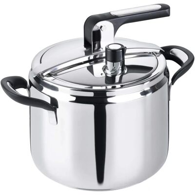 Autocuiseur italien Barazzoni 7L - Acier inoxydable, Argent Autocuiseur italien Barazzoni 7L - Acier inoxydable, Argent