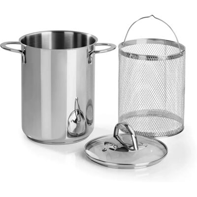 Barazzoni 487051016 Rostfritt stål ångkokare - 4.2 L Barazzoni 487051016 Rostfritt stål ångkokare - 4.2 L