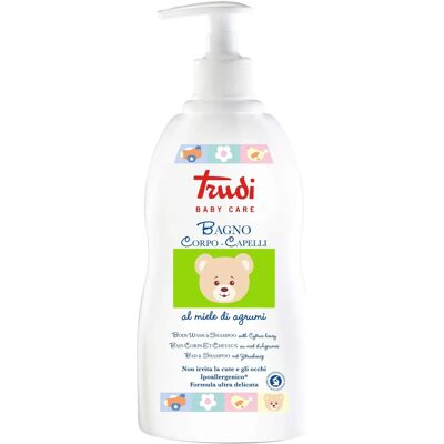 Trudi Baby Care Shampoo e Latte da Bagno con Miele e Agrumi - Bagno e Capelli Bebè Trudi Baby Care Shampoo e Latte da Bagno con Miele e Agrumi - Bagno e Capelli Bebè