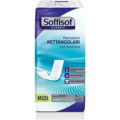 Amicafarmacia Soffisof Classic Pannoloni Incontinenza - Forma Rettangolare Amicafarmacia Soffisof Classic Pannoloni Incontinenza - Forma Rettangolare