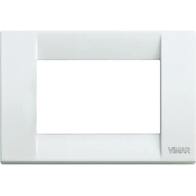Vimar 16733.01 Placa de Pared - 3 Módulos Clásica Metal Blanco Vimar 16733.01 Placa de Pared - 3 Módulos Clásica Metal Blanco