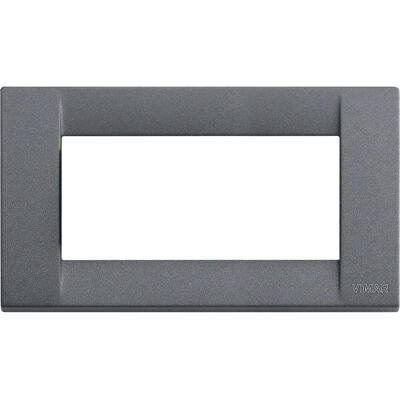 Vimar 16734.46 Wall Plate - Classic 4 Modules, Grey Vimar 16734.46 Wall Plate - Classic 4 Modules, Grey