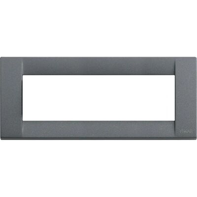 Vimar 16736.46 Placa de pared - 6 módulos, gris Vimar 16736.46 Placa de pared - 6 módulos, gris