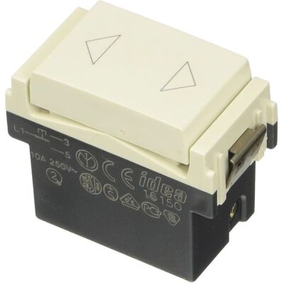 Vimar Idea Branco 1P Botão de Comutador com Setas - Botão Vimar Idea Branco 1P Botão de Comutador com Setas - Botão