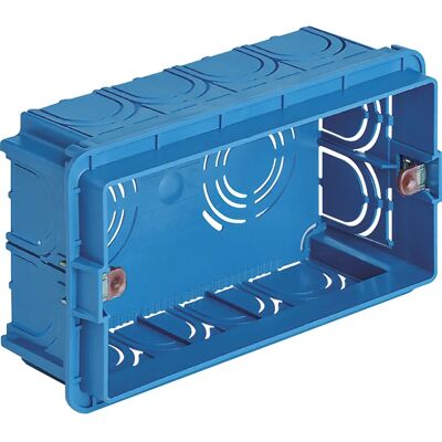 Vimar V71304 Boîte Murale Bleue 4 Modules - Prise électrique - Publicité Vimar V71304 Boîte Murale Bleue 4 Modules - Prise électrique - Publicité