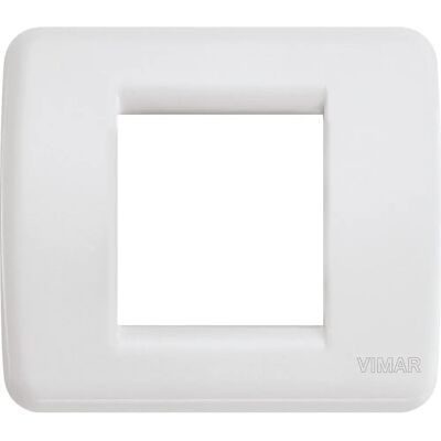 Vimar 17098.04 Muurplaat - 1-2 Modul, Wit Vimar 17098.04 Muurplaat - 1-2 Modul, Wit