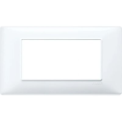 Vimar 14654.01 Placca da Parete - 4 Moduli, Bianco - Copertura Interruttore Vimar 14654.01 Placca da Parete - 4 Moduli, Bianco - Copertura Interruttore