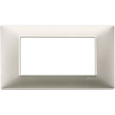 Placa de Titanio Vimar - 4 Módulos - Tapa moderna para interruptores Placa de Titanio Vimar - 4 Módulos - Tapa moderna para interruptores