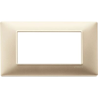 Placca Vimar 14654.22 - 4 Moduli - Beige Placca Vimar 14654.22 - 4 Moduli - Beige