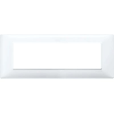 Vimar 14657.01 Wandplatte - 7 Module, Weiß, Kunststoff, IP00 Vimar 14657.01 Wandplatte - 7 Module, Weiß, Kunststoff, IP00
