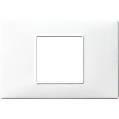Vimar 14652.01 Panel ścienny - 2 Moduły, Biały, Montaż poziomy i pionowy Vimar 14652.01 Panel ścienny - 2 Moduły, Biały, Montaż poziomy i pionowy