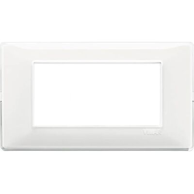 Vimar 14654.41 Placa de Parede - 4 Módulos, Branca, Reflex Brilhante Vimar 14654.41 Placa de Parede - 4 Módulos, Branca, Reflex Brilhante