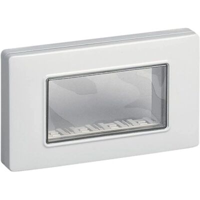 Vimar 14944 Calotta da parete - 4 moduli Grigia IP55 Vimar 14944 Calotta da parete - 4 moduli Grigia IP55