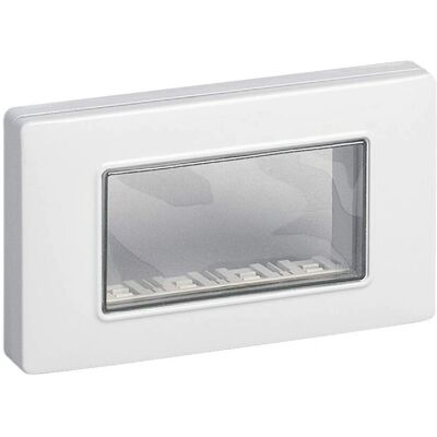 Piastra da Parete Vimar - 4 Moduli IP55 Esterno Piastra da Parete Vimar - 4 Moduli IP55 Esterno