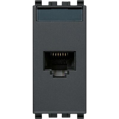 Vimar 20338.8 Szara Płyta naścienna RJ45 Vimar 20338.8 Szara Płyta naścienna RJ45