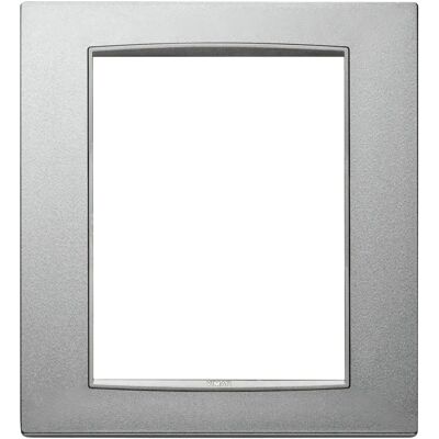 Vimar 20668.N13 Placa de Pared - 8 Módulos, Plata, Serie Clásica Vimar 20668.N13 Placa de Pared - 8 Módulos, Plata, Serie Clásica