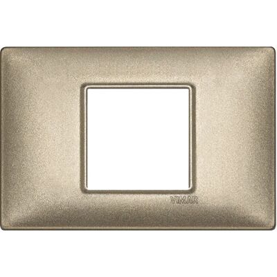 Vimar 14652.70 Placa de Pared - Metal, Bronce, 2 Módulos Vimar 14652.70 Placa de Pared - Metal, Bronce, 2 Módulos