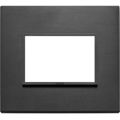 Vimar 21653.18 Placa de Pared de Aluminio - 3 Módulos - Negro Vimar 21653.18 Placa de Pared de Aluminio - 3 Módulos - Negro