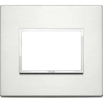 Vimar 21653.01 Plaque Murale - Aluminium, 3 Modules - Publicité Vimar 21653.01 Plaque Murale - Aluminium, 3 Modules - Publicité