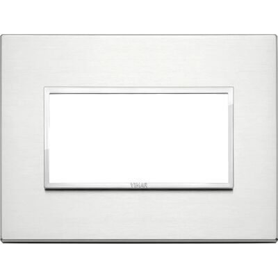 Plaque Murale Vimar en Aluminium 4 Modules - Couverture d'Interrupteur - Publicité Plaque Murale Vimar en Aluminium 4 Modules - Couverture d'Interrupteur - Publicité