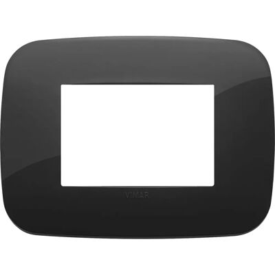 Vimar 19683.81 Wandplate - 3 Module - Schwarz - Wandplate/Schalterabdeckung Vimar 19683.81 Wandplate - 3 Module - Schwarz - Wandplate/Schalterabdeckung
