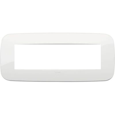 Vimar Placa Redonda Blanca de 7 Módulos - Tapa de pared/interruptor Vimar Placa Redonda Blanca de 7 Módulos - Tapa de pared/interruptor