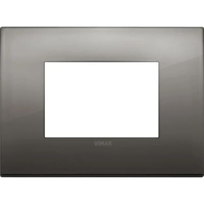 Placca Vimar Cromo - 3 Moduli - Copertura Interruttore Placca Vimar Cromo - 3 Moduli - Copertura Interruttore