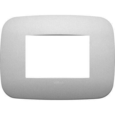 Vimar 19683.23 Placa de Pared Plata para 3 Módulos - Placa de Pared Vimar 19683.23 Placa de Pared Plata para 3 Módulos - Placa de Pared